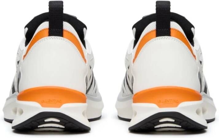 Valentino Garavani Oranje Mesh Panel Sneakers Multicolor Heren