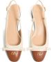 Valentino Garavani "Valet Du Roi" Slingback Ballerinas White in wit - Thumbnail 3