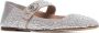 Valentino Garavani Kristalversierde platte schoenen zilver Gray Dames - Thumbnail 2