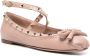 Valentino Garavani Loafers Ballerina Rockstud in beige - Thumbnail 7