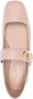 Valentino Garavani Amandel Teen Kalfsleren Ballerina met Band Beige Dames - Thumbnail 6