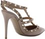 Valentino Garavani Rockstud Caged Pumps Beige Dames - Thumbnail 3