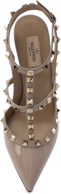 Valentino Garavani Rockstud Caged Pumps Beige Dames