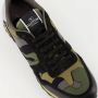 Valentino Garavani Rockrunner Baskets Groene Leren Sneakers Multicolor Heren - Thumbnail 8
