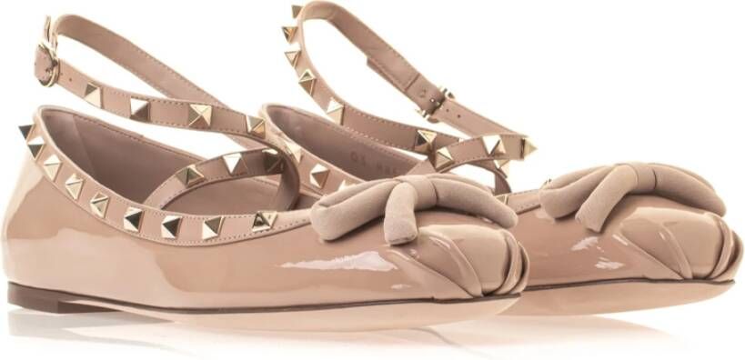 Valentino Garavani Rockstud Ballerina Roze Dames