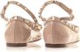Valentino Garavani Loafers & ballerina schoenen Ballerina Rockstud in beige - Thumbnail 4