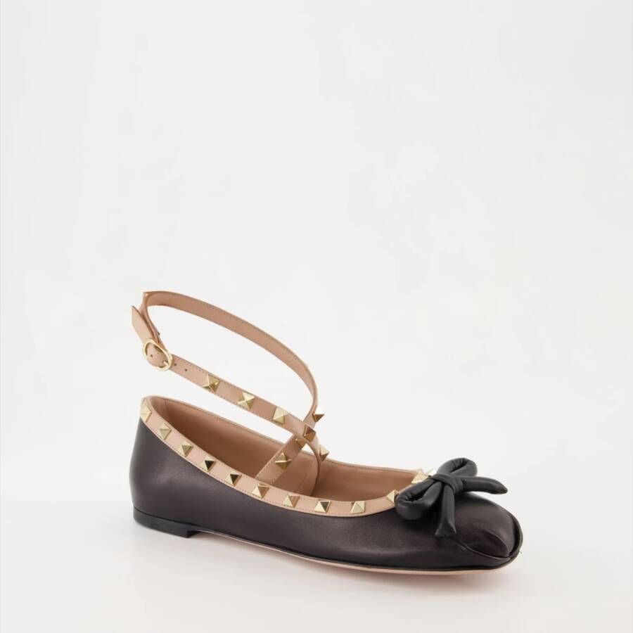 Valentino Garavani Rockstud Ballerinas Black Dames