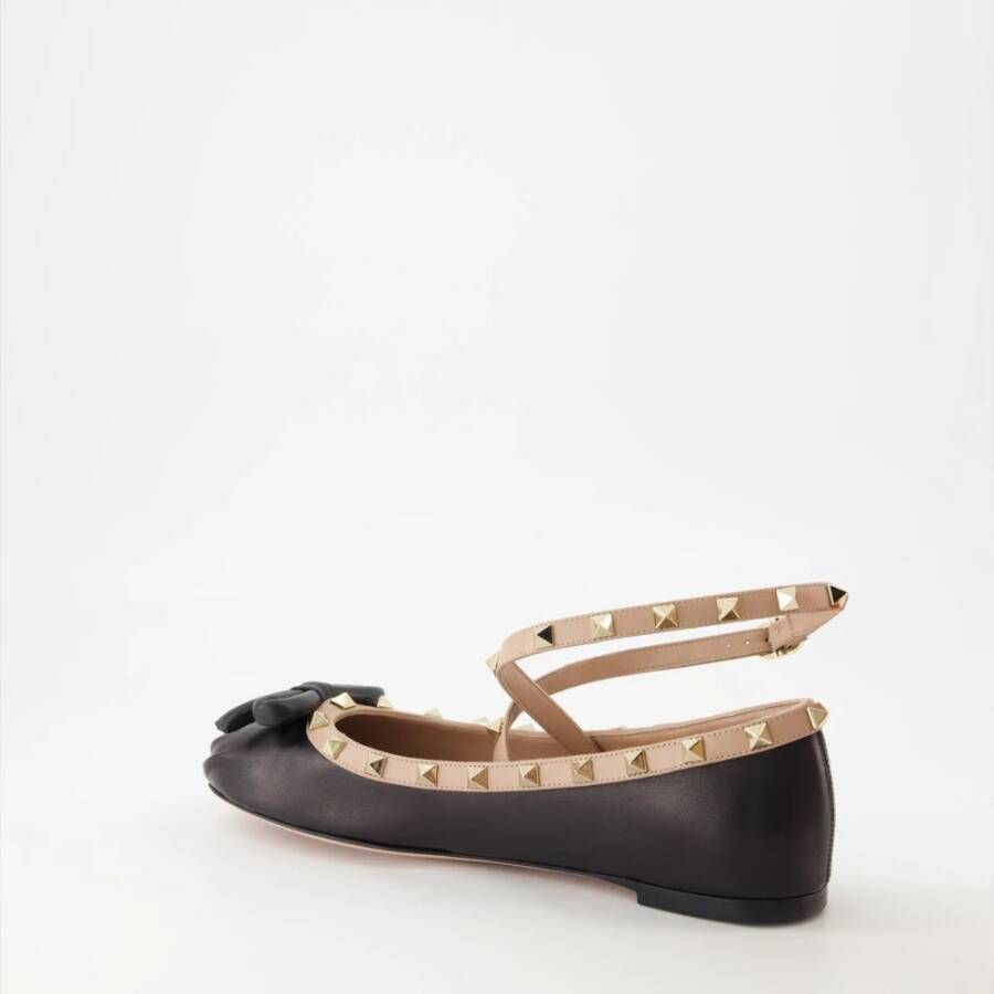 Valentino Garavani Rockstud Ballerinas Black Dames