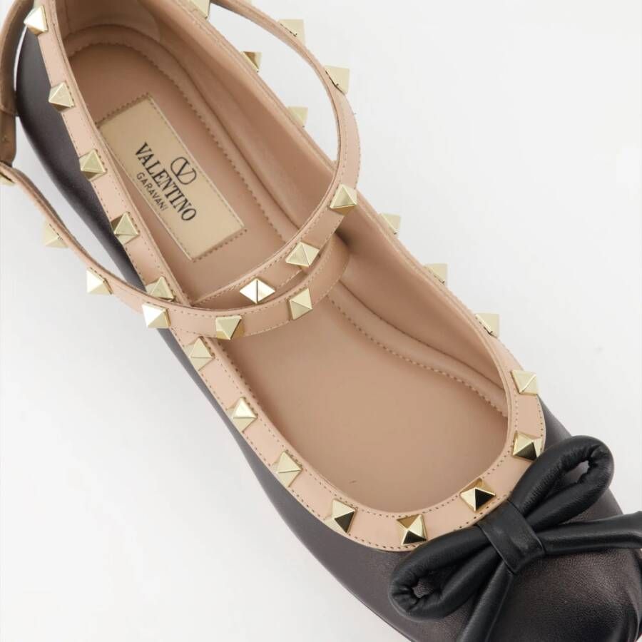 Valentino Garavani Rockstud Ballerinas Black Dames