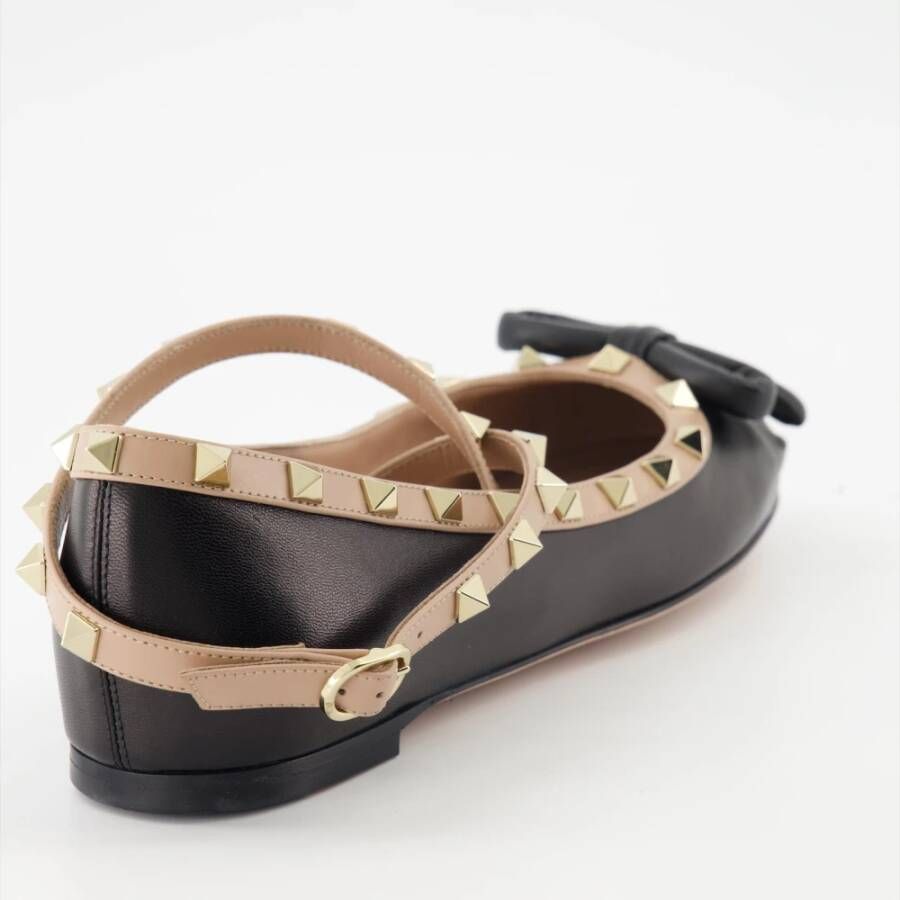 Valentino Garavani Rockstud Ballerinas Black Dames