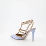Valentino Garavani Rockstud Enkelband Hakken Blue Dames - Thumbnail 3