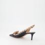 Valentino Garavani Zwarte Patentleren Rockstud Slingback Hakken Black Dames - Thumbnail 3