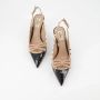 Valentino Garavani Zwarte Patentleren Rockstud Slingback Hakken Black Dames - Thumbnail 11