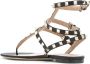 Valentino Garavani Rockstud Flat Flip-flop Sandals Zwart Dames - Thumbnail 4