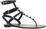 Valentino Garavani Zwarte Rockstud Sandalen Ss22 Black Dames - Thumbnail 4