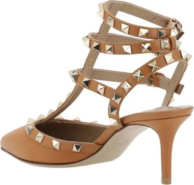 Valentino Garavani Bruine Rockstud Pumps Dames Schoenen - Foto 2