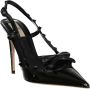 Valentino Garavani Rockstud Leren Slingback Pumps Black Dames - Thumbnail 5