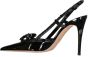 Valentino Garavani Rockstud Leren Slingback Pumps Black Dames - Thumbnail 6