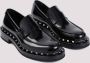 Valentino Garavani Zwarte Leren Rockstud Sandalen Black - Thumbnail 6