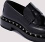 Valentino Garavani Zwarte Leren Rockstud Sandalen Black - Thumbnail 7