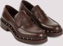 Valentino Garavani Stijlvolle Rockstud Loafers voor Mannen Brown Heren - Thumbnail 2
