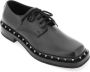 Valentino Garavani Zwarte platte schoenen met studs Black Heren - Thumbnail 5