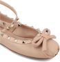 Valentino Garavani Beige Bow Ballerina Flats Beige Dames - Thumbnail 3