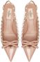 Valentino Garavani Rockstud Patentleren Slingback Platte Schoenen Pink Dames - Thumbnail 2