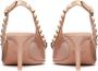 Valentino Garavani Rockstud Patentleren Slingback Platte Schoenen Pink Dames - Thumbnail 4