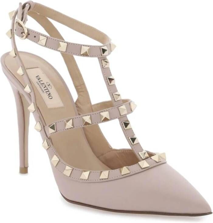 Valentino Garavani Rockstud Slingback Pumps Pink Dames