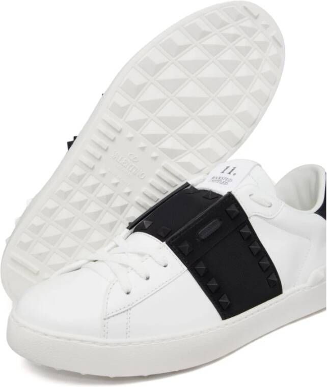 Valentino Garavani Rockstud Untitled Leren Sneakers White Heren