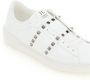 Valentino Garavani Rockstud Untitled Open Leren Sneakers White Heren - Thumbnail 4