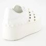 Valentino Garavani Rockstud Flatform Leren Sneakers White Dames - Thumbnail 7