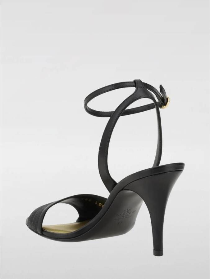 Valentino Garavani Rode leren sandalen met hak