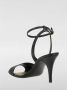 Valentino Garavani Rode leren sandalen met hak - Thumbnail 2