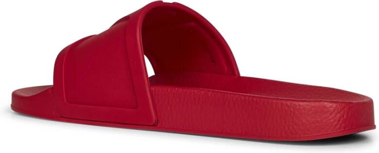 Valentino Garavani Rode Slip-On Vlogo Sandalen