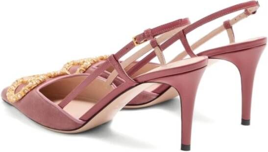 Valentino Garavani Roze Edelsteen Stiletto Hakken