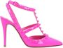 Valentino Garavani Roze Rockstud Caged High Heel Pumps - Thumbnail 2