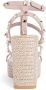 Valentino Garavani Beige Sleehak Sandalen met Stud Details - Thumbnail 2