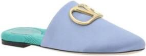 Valentino Garavani Satin VLogo Mules met 3D Plaque Multicolor Dames