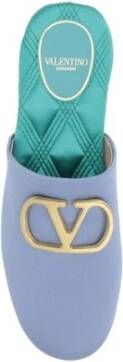 Valentino Garavani Satin VLogo Mules met 3D Plaque Multicolor Dames