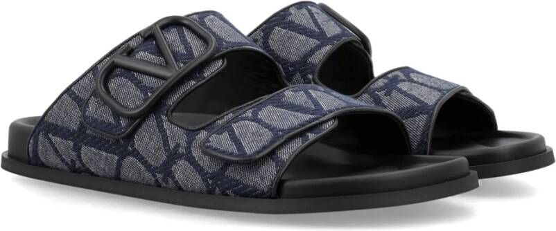 Valentino Garavani Sliders Blue Heren