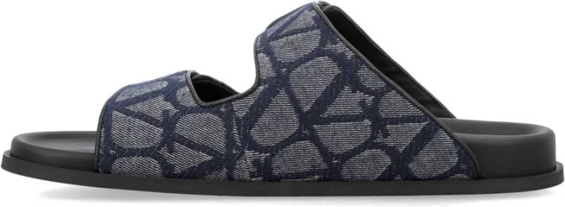 Valentino Garavani Sliders Blue Heren