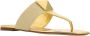 Valentino Garavani Gouden Leren Sandalen met Stud Detail Yellow Dames - Thumbnail 2