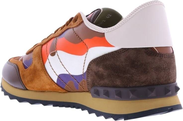 Valentino Garavani Heren Sneakers van Synthetisch Leer Bruin Heren