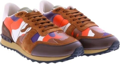 Valentino Garavani Heren Sneakers van Synthetisch Leer Bruin Heren