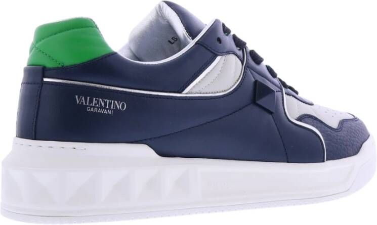 Valentino Garavani Stijlvolle Low Top Sneakers voor Heren Blauw Heren
