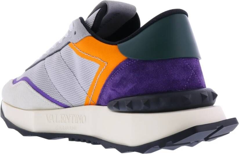 Valentino Garavani Synthetisch Leren Sneakers voor Heren Grijs Heren