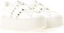 Valentino Garavani Rockstud Flatform Leren Sneakers White Dames - Thumbnail 2