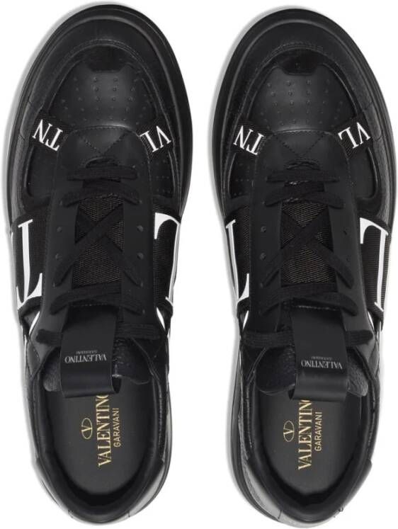 Valentino Garavani Zwarte Vltn Logo Sneakers Zwart Heren